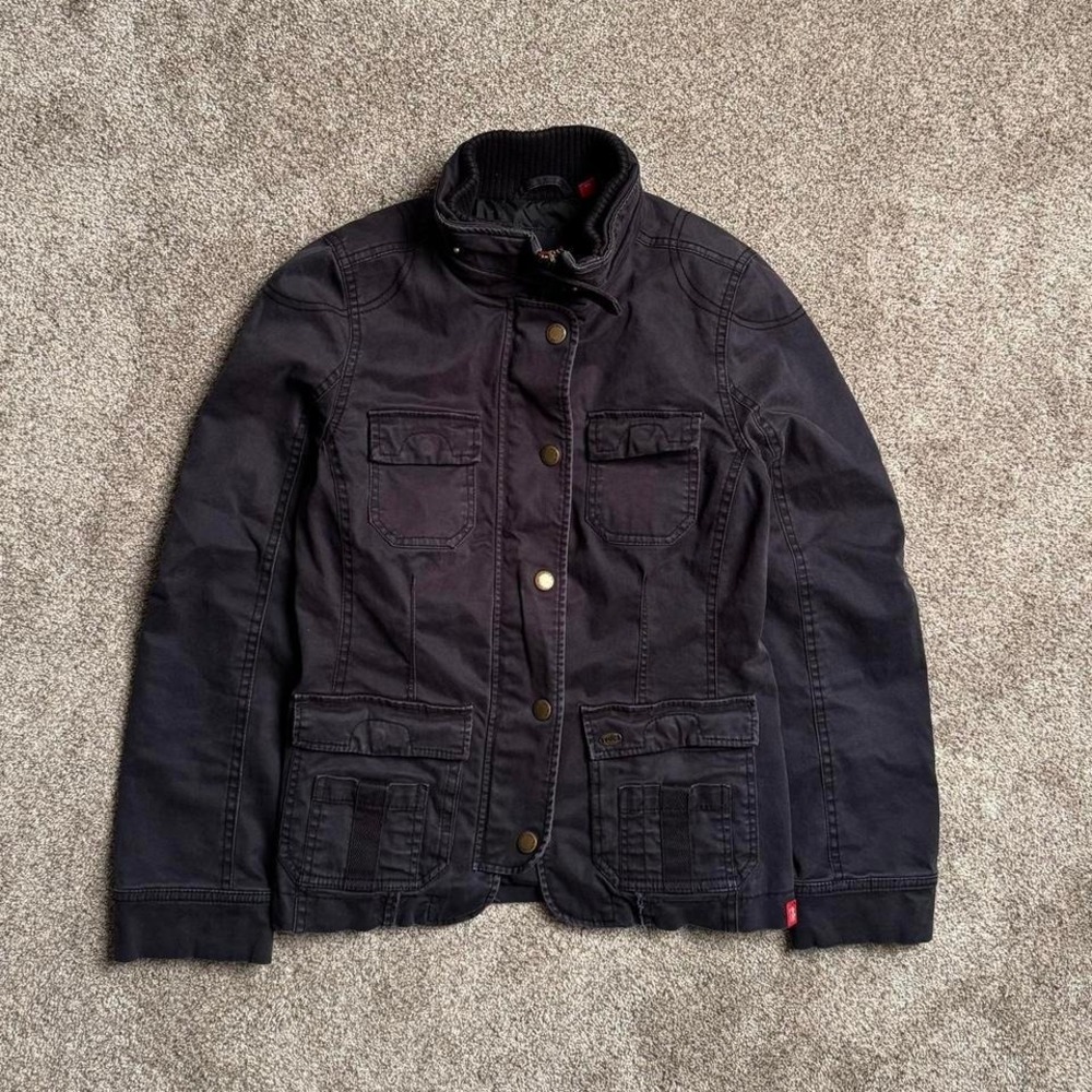 EDC BY ESPRIT CHARCOAL MOTO JACKET